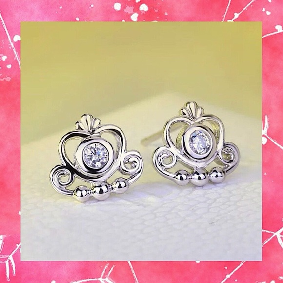 New! 925 Silver Fairytale Stud Earrings! - Picture 1 of 4